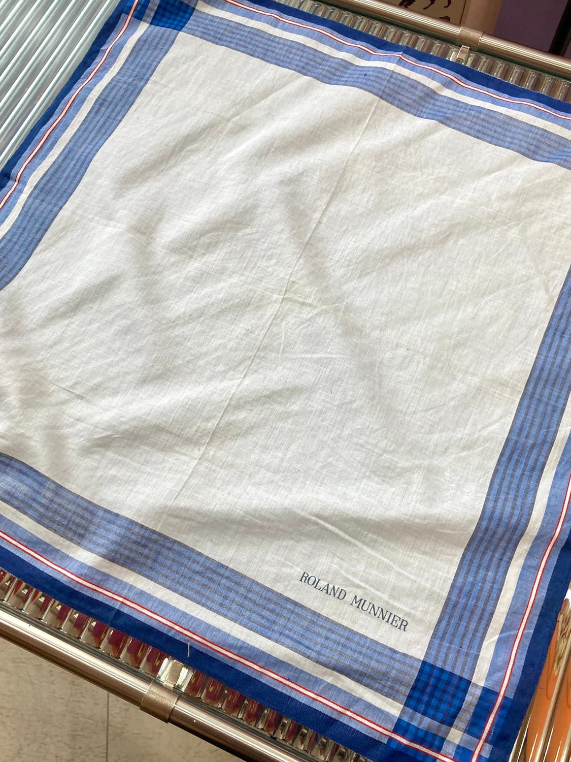 빈티지 스퀘어 그래픽 손수건 상품이미지2