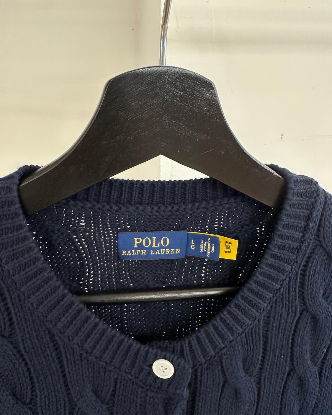 폴로랄프로렌 네이비 레드포니 케이블 하프 가디건  상품이미지7