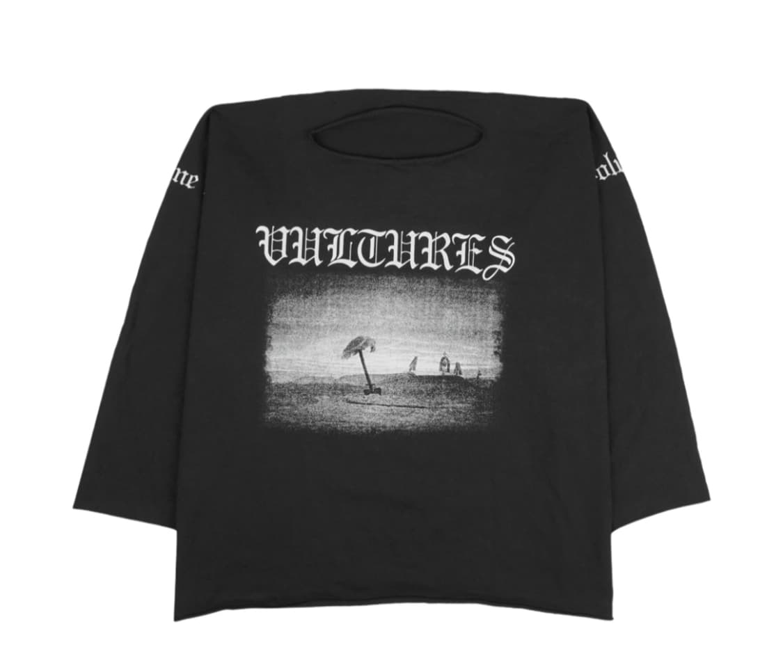 Yeezy Vultures Long T-Shirt Black 상품이미지1