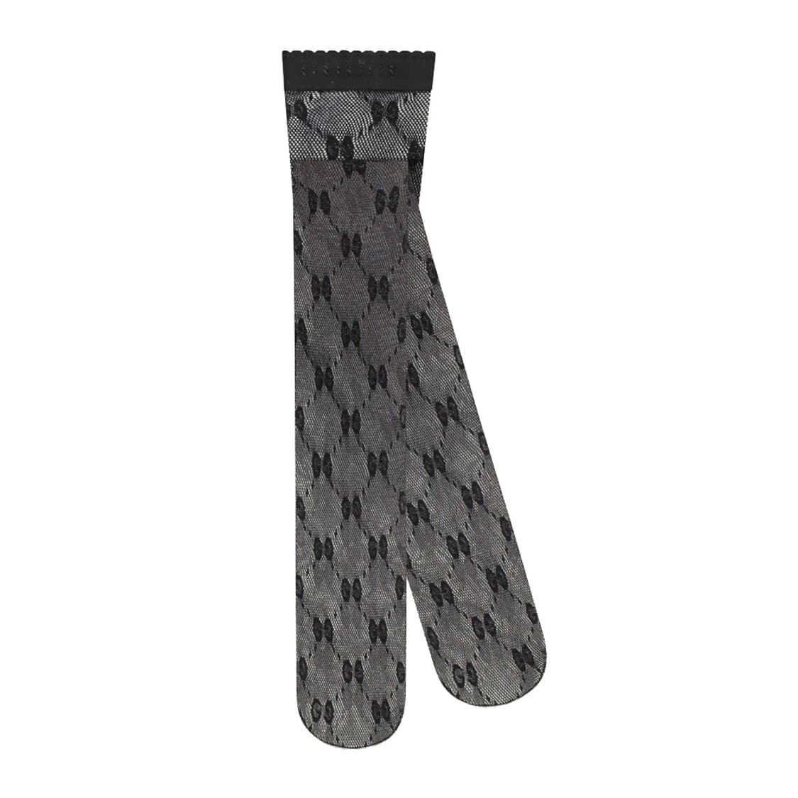 새상품 구찌 스타킹 GG 로고 타이트 스타킹 블랙 & 실버 상품이미지3