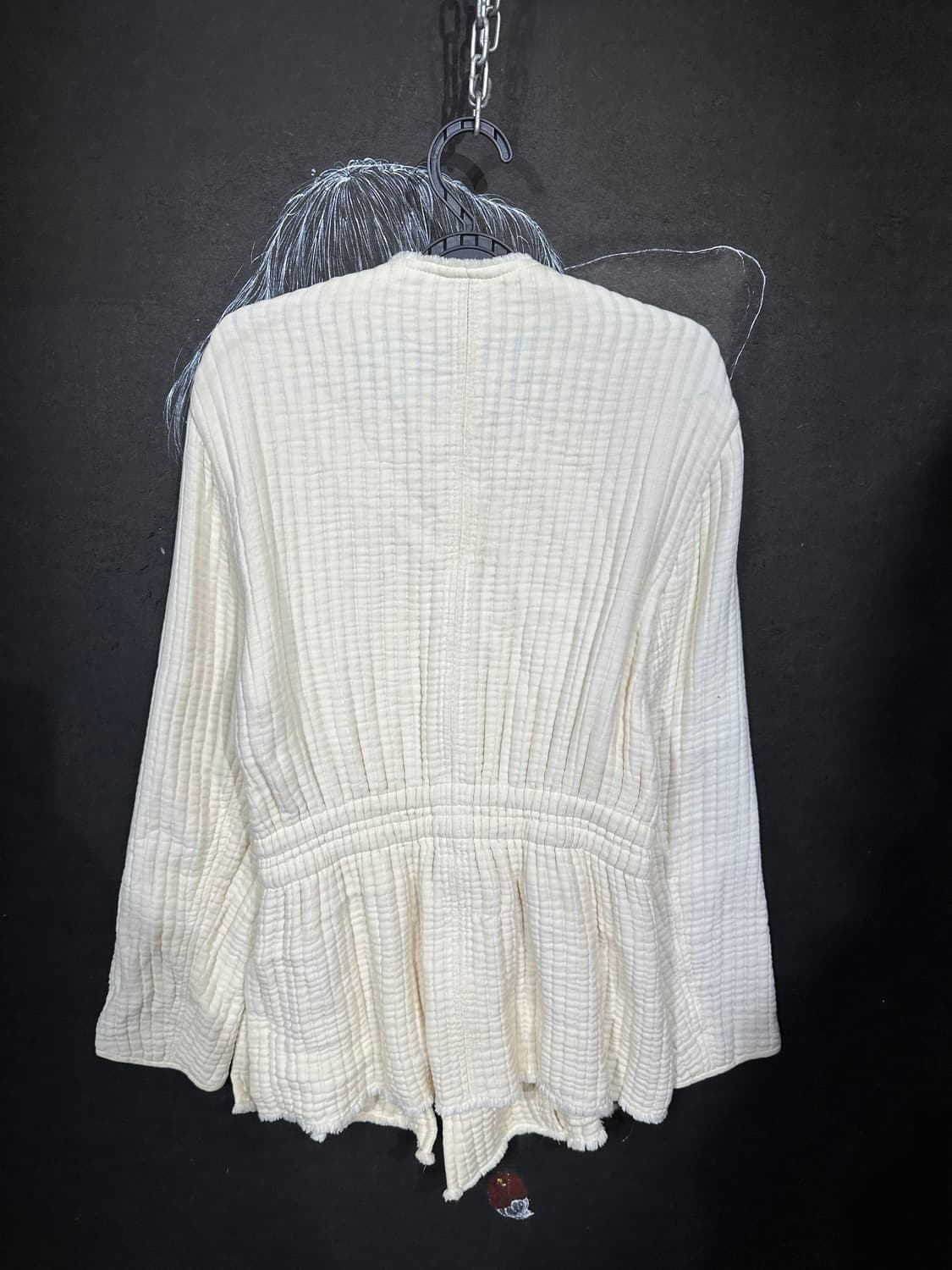 이자벨 마랑 고딕 아이보리 가죽 스트랩 포인트 여성 자켓 L 상품이미지6