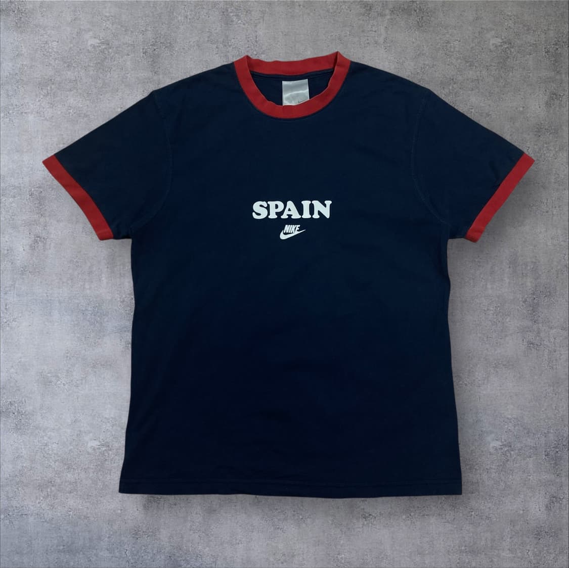 나이키 스페인 센터 로고 네이비 반팔티 상품이미지1