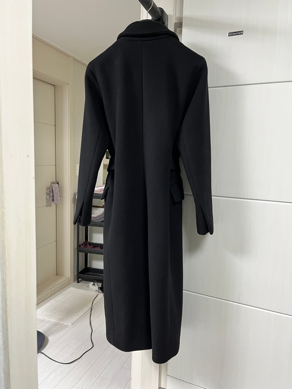 MOHAN 모한 캐시미어 피크드 칼라 롱코트 상품이미지3