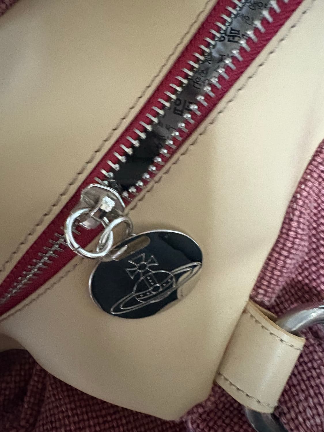 비비안 웨스트우드 핑크 체크 숄더백 상품이미지6