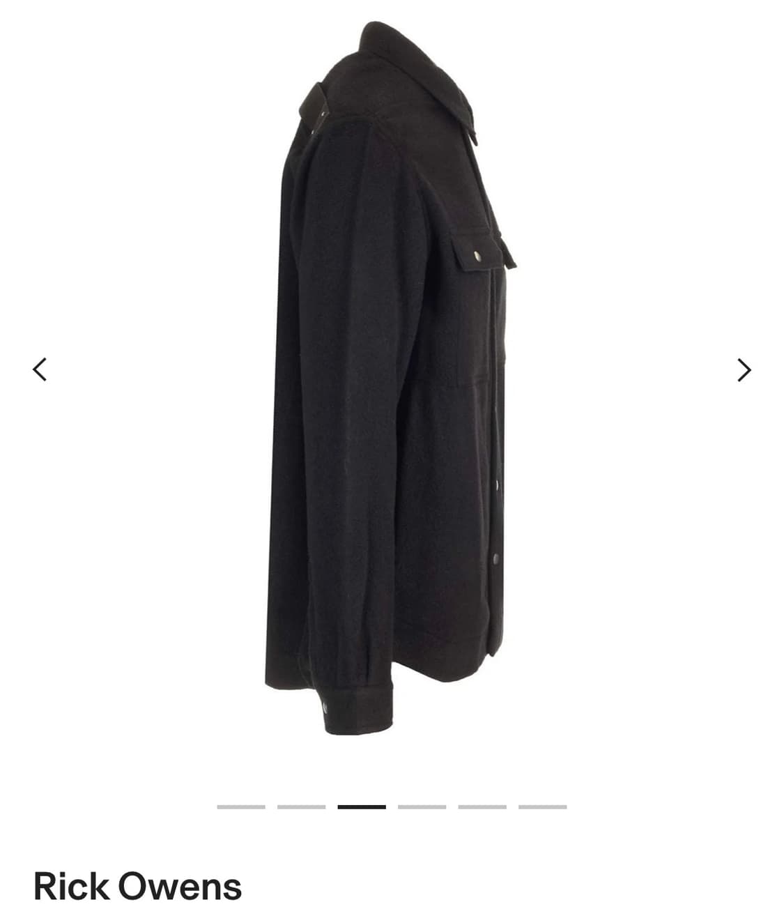 23fw 릭오웬스 펠트 곡선 밑단 오버셔츠 상품이미지3