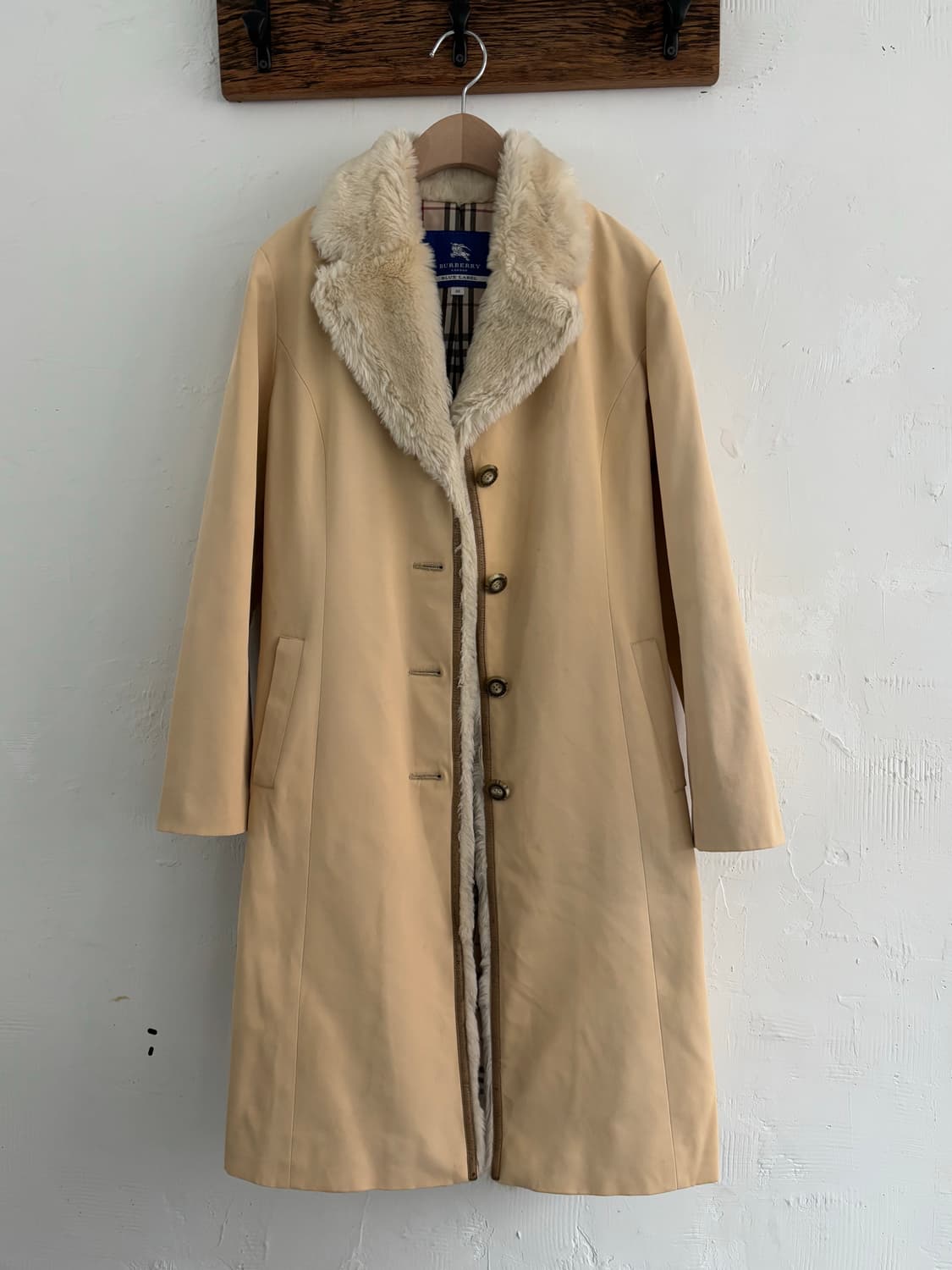 Burberry 버버리 옐로우 시어링  롱 코트 상품이미지3