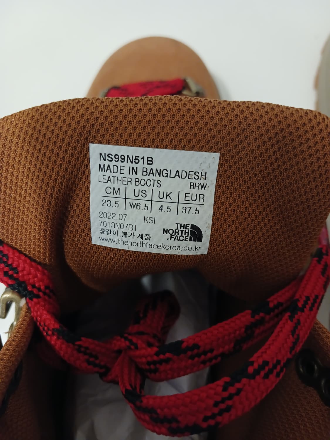 노스페이스 정품 여성 등산화/하이킹화/안전화 235 사이즈 상품이미지6