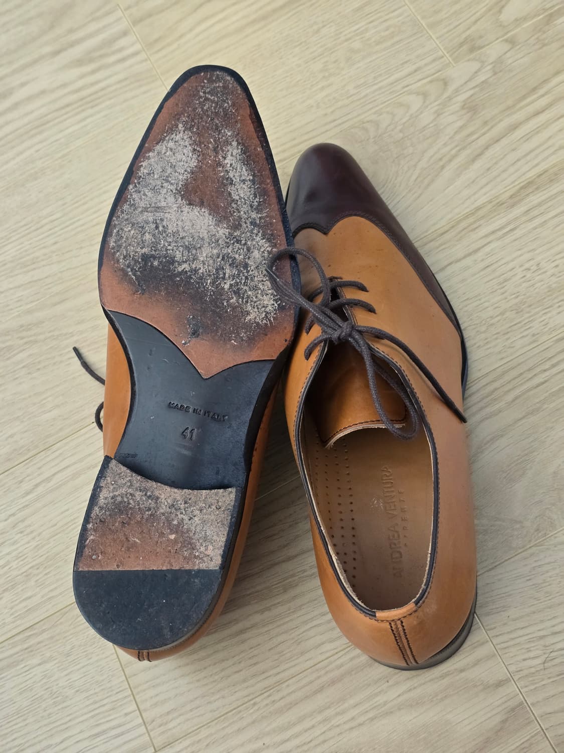 안드레아 벤츄라 투톤 옥스포드 슈즈 41 상품이미지5
