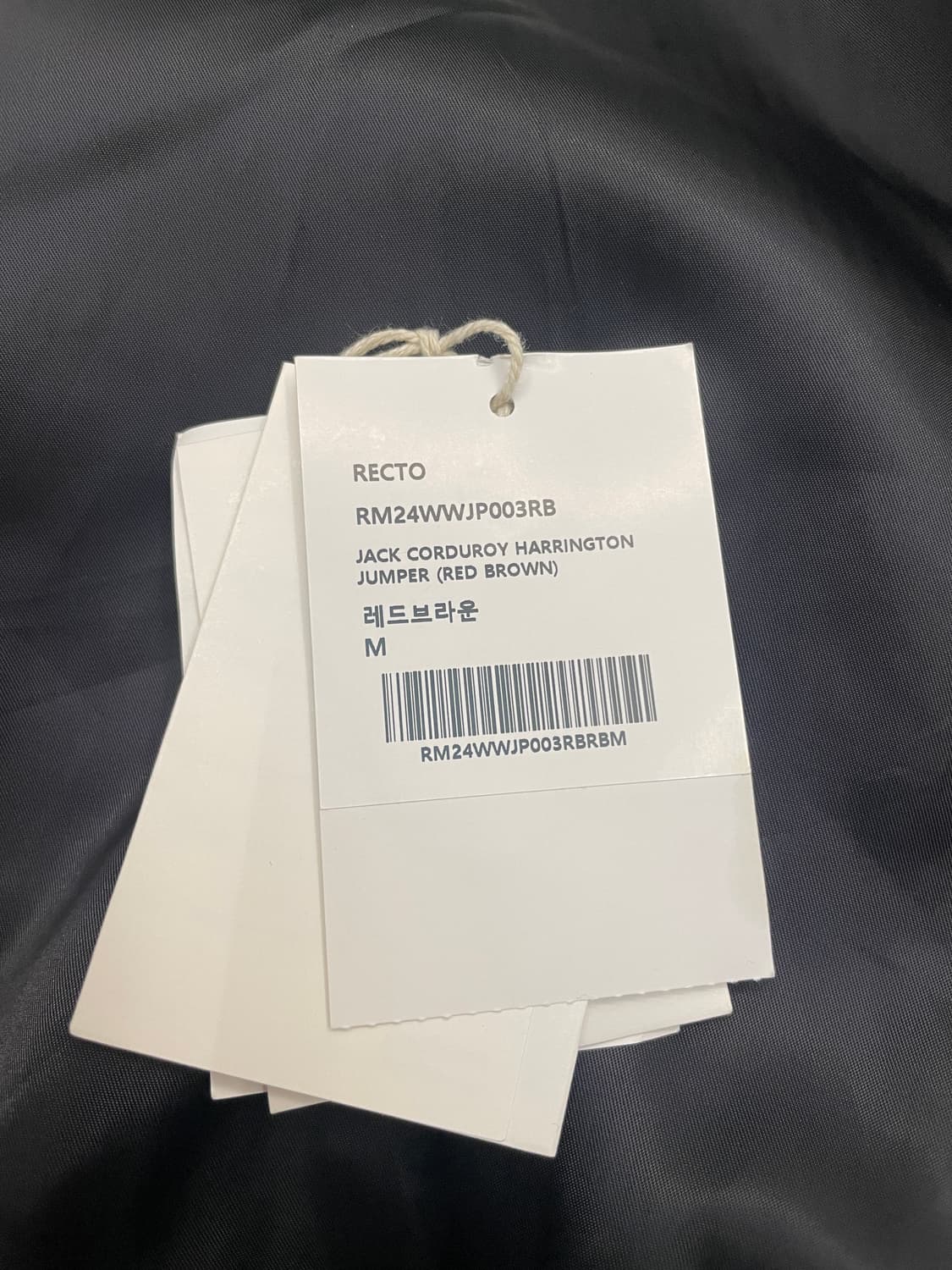 렉토 24FW 잭 코듀로이 해링턴 점퍼 상품이미지6