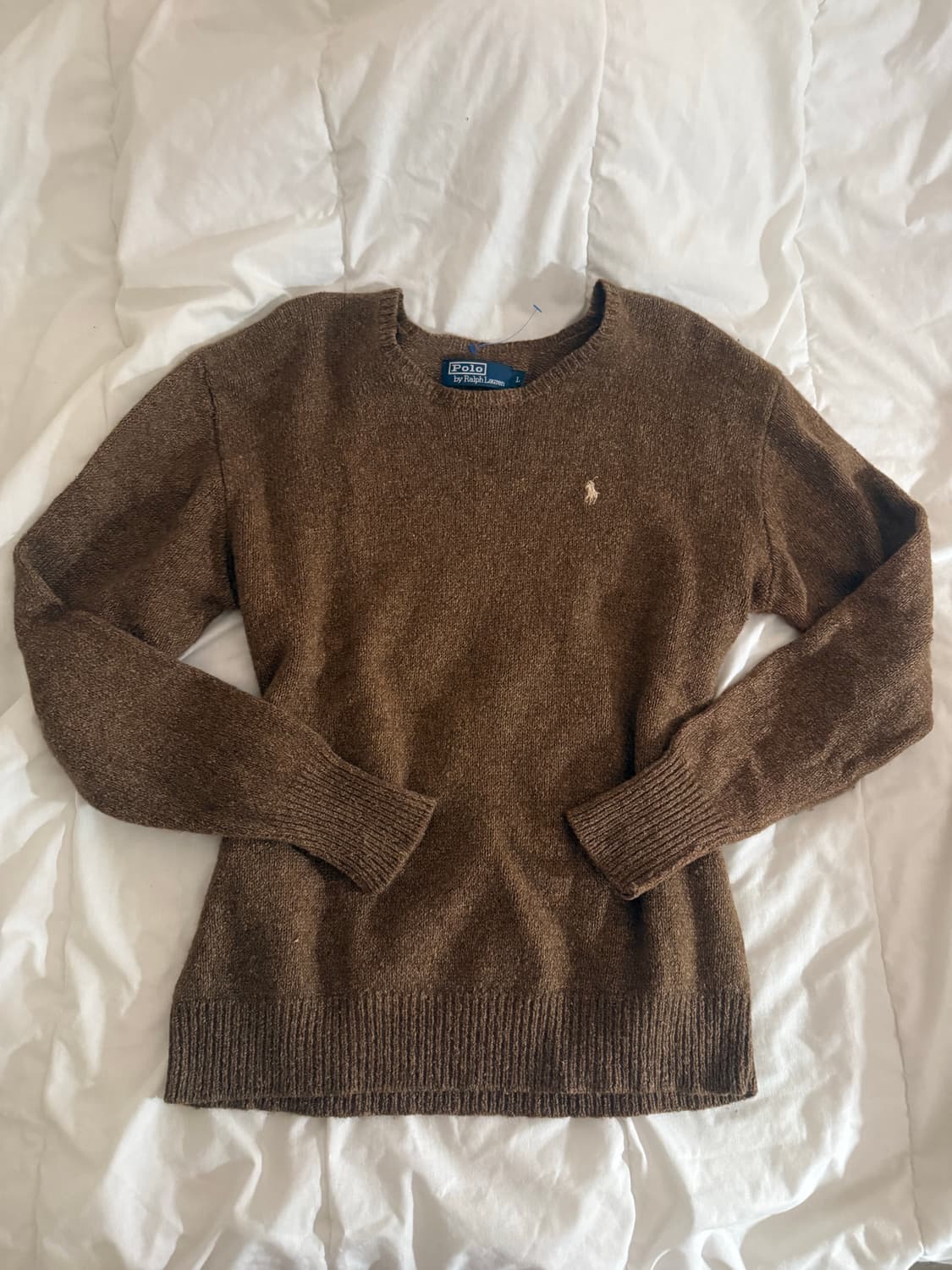 폴로 브라운 니트 상품이미지1