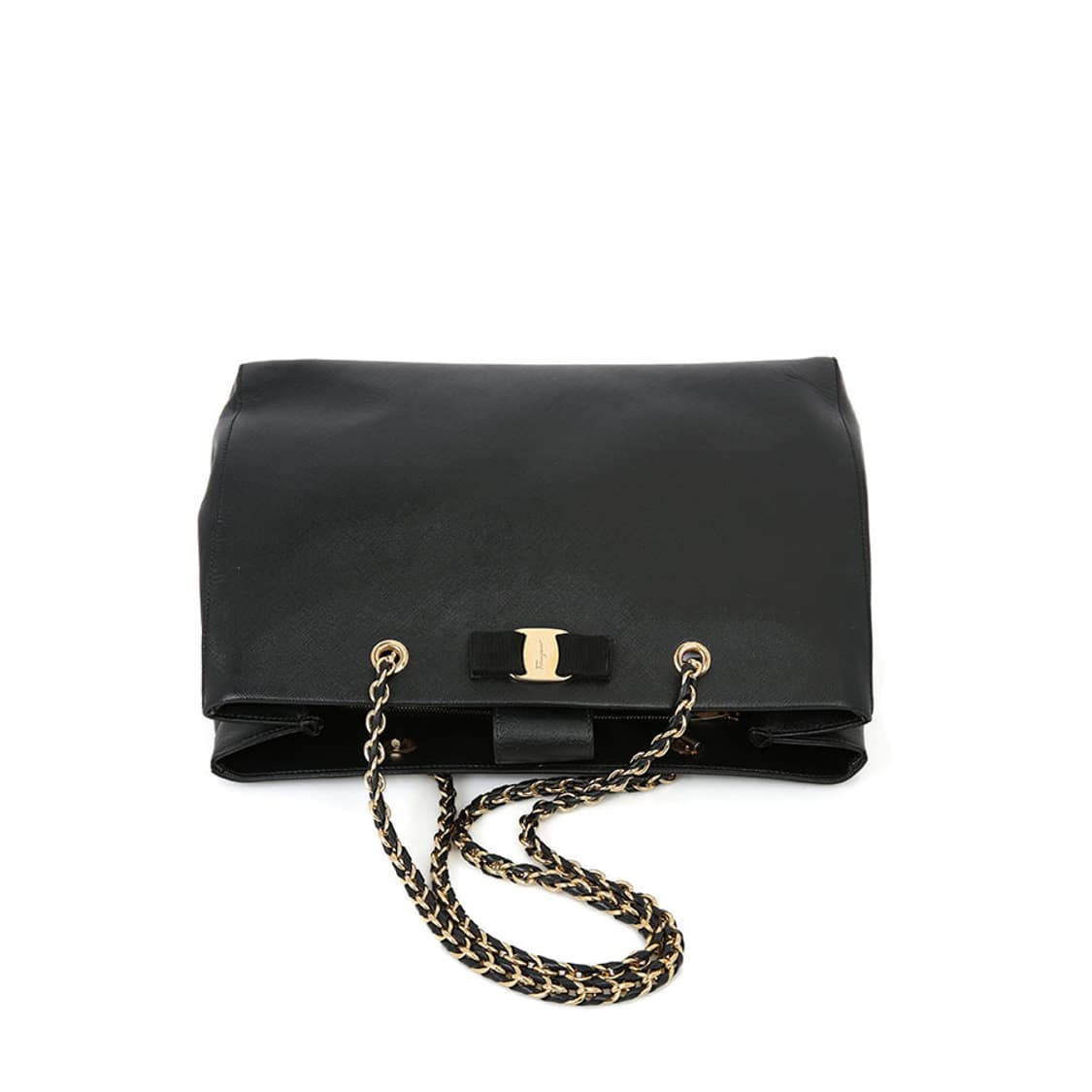 페라가모 리본 바라 멜리케 체인 숄더백 블랙 금장 21-F561 상품이미지10