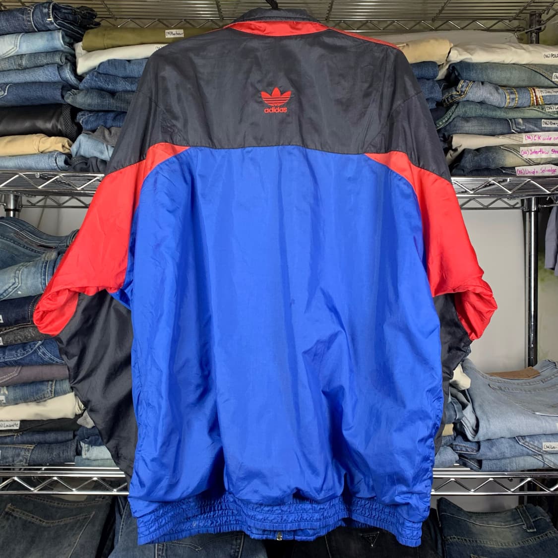 [XL] 90's 올드스쿨 아디다스 배색 바람막이 상품이미지3