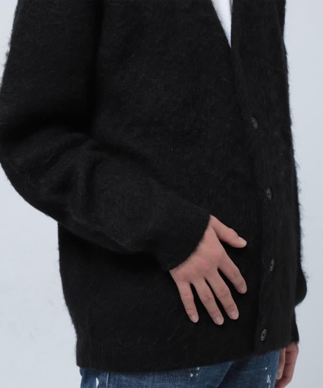 (L)빔즈 모헤어 가디건 (블랙) 상품이미지2