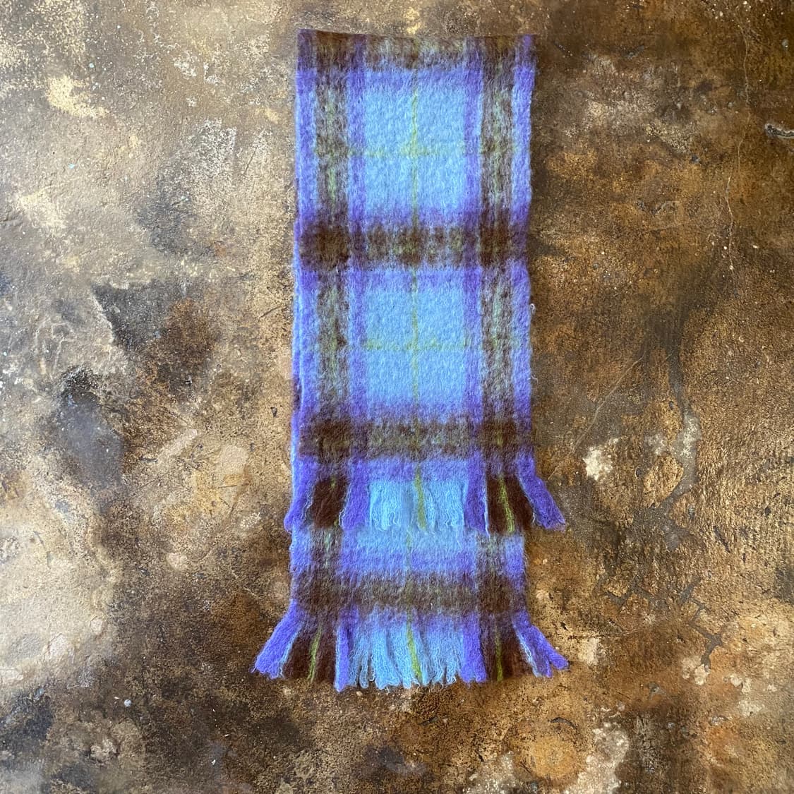 꼼데가르송 모헤어 체크 머플러 상품이미지2