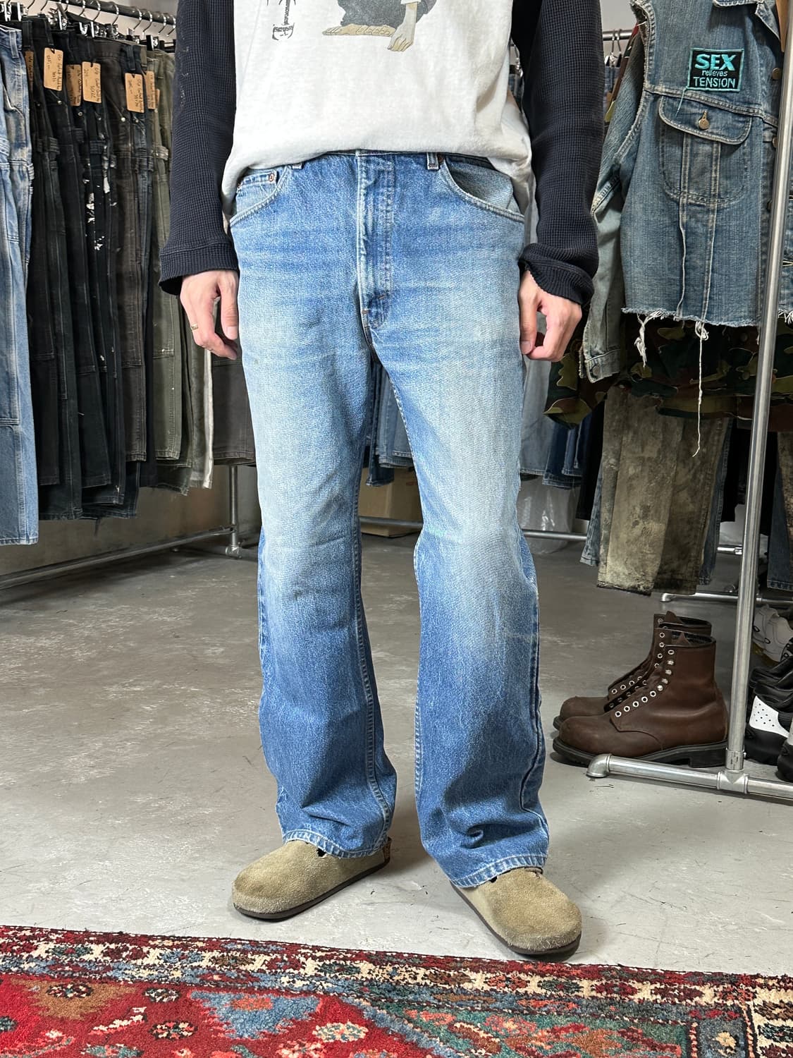 90's USA Made 빈티지 리바이스 517 오렌지탭 부츠컷 상품이미지3