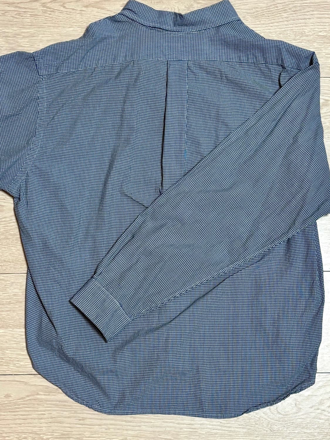 폴로 랄프로렌 깅엄체크 긴팔 셔츠 블루 L 상품이미지2