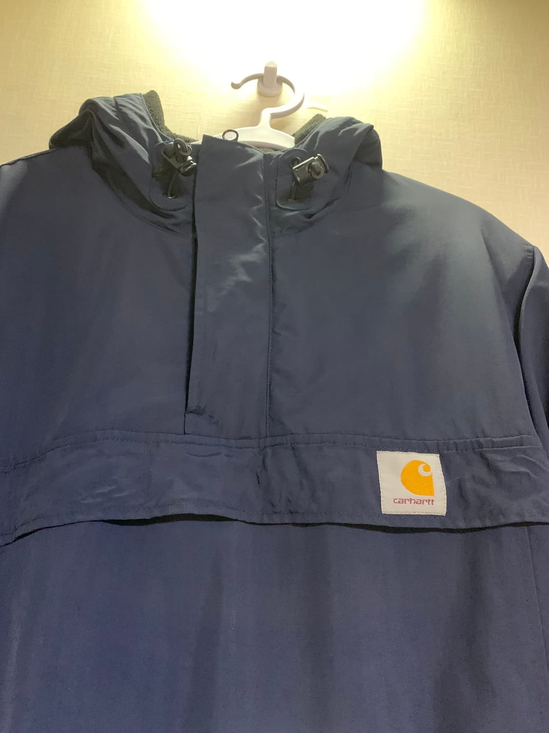 칼하트 네이비 아노락 후드 기모 바람막이 상품이미지4