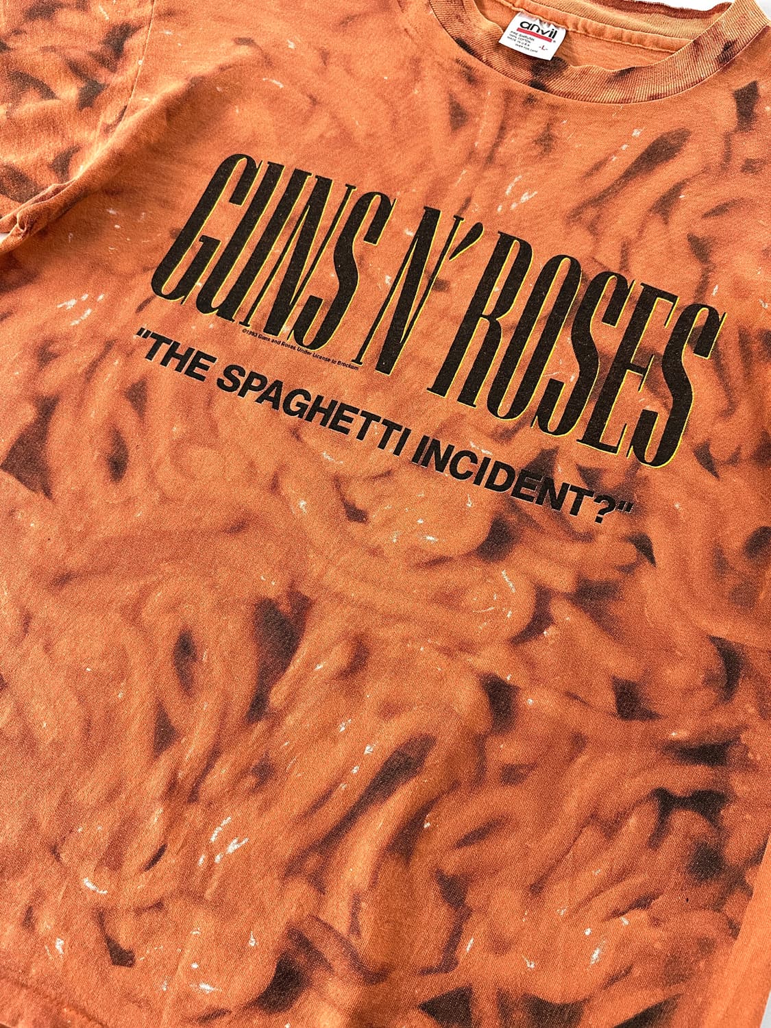 (Rare) 1993 건즈앤로지스 guns n roses 스파게티 티셔츠 상품이미지4
