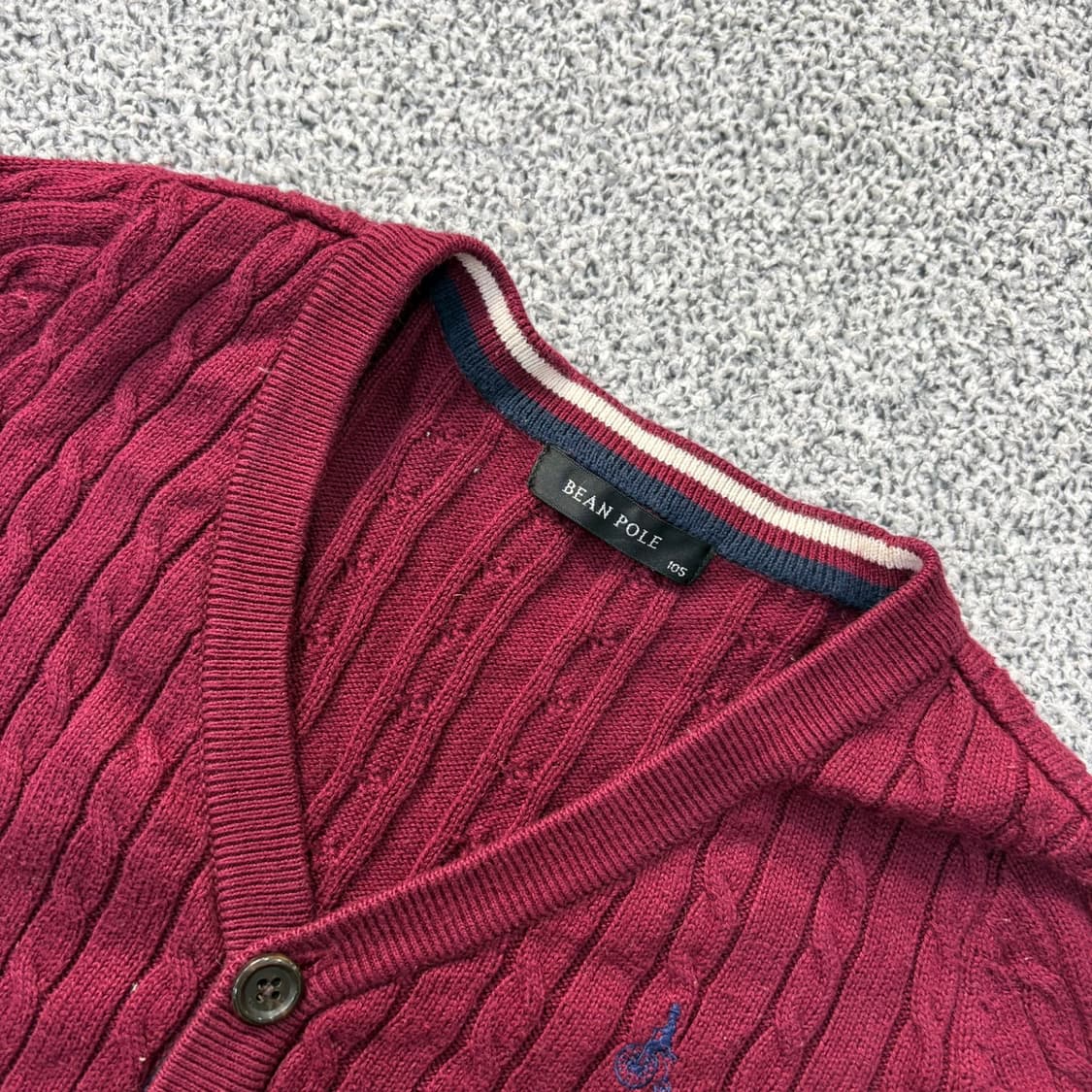 105 빈폴 키즈 케이블 니트 가디건 0325J 상품이미지2