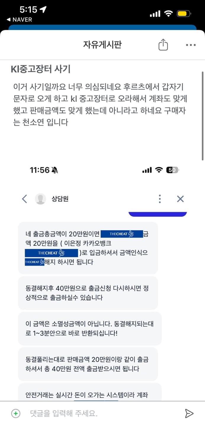공익목적)코이세이오 / kl중고장터 사기꾼 조심하세요 상품이미지2
