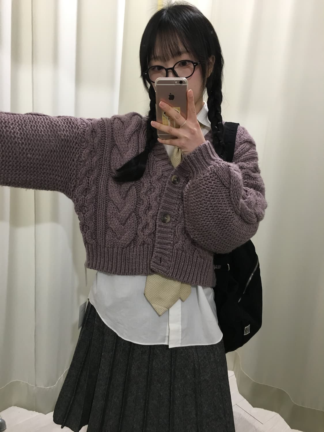 타로밀크티 꽈배기 가디건 상품이미지4