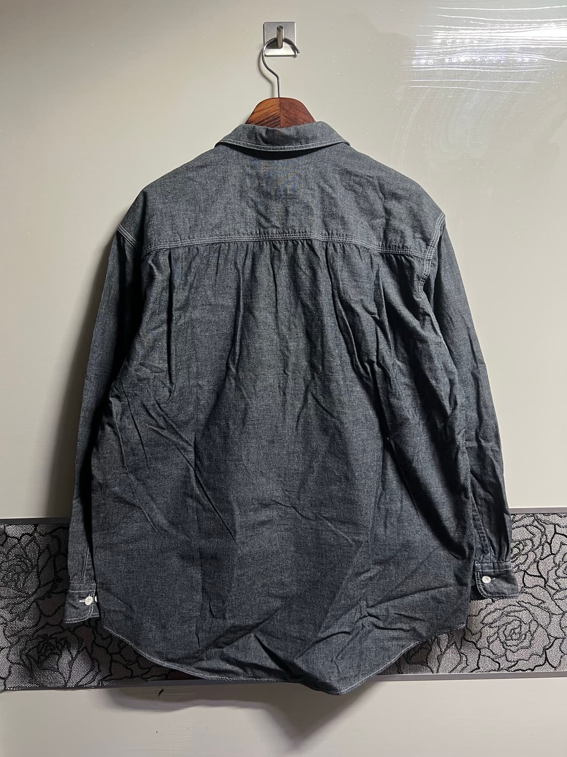 빈티지 버드와이저 워크 데님셔츠 상품이미지5