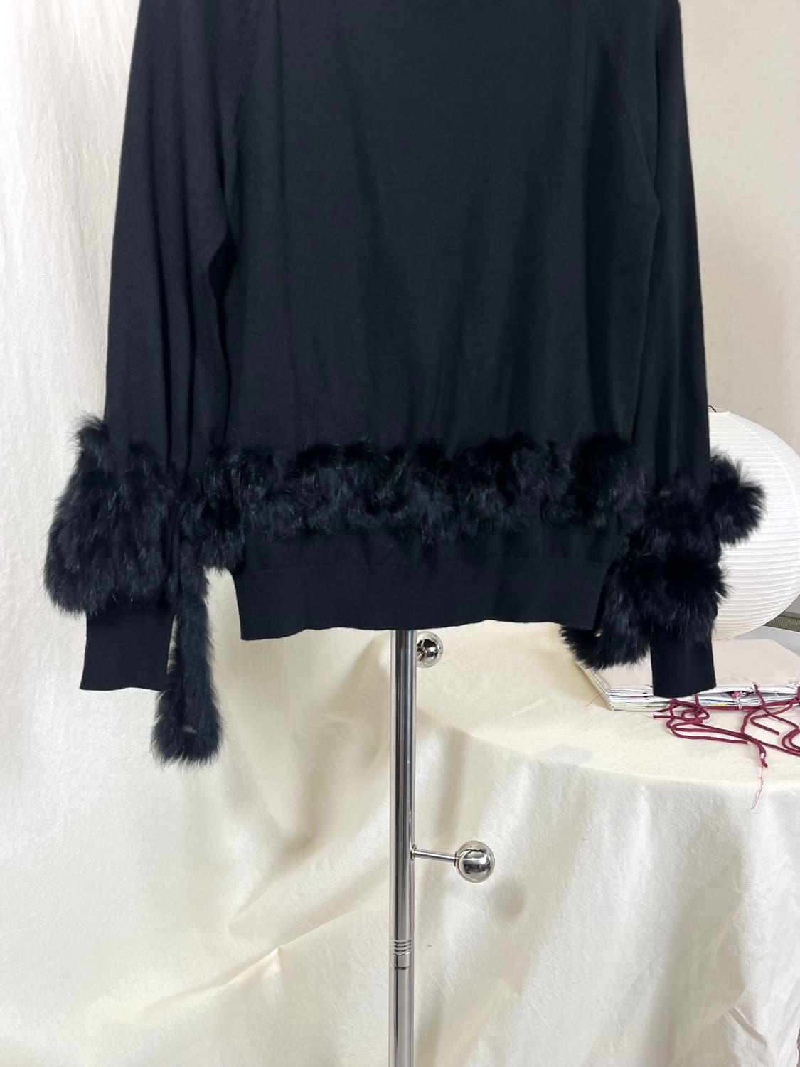 Fur-Trim Sweater 상품이미지5