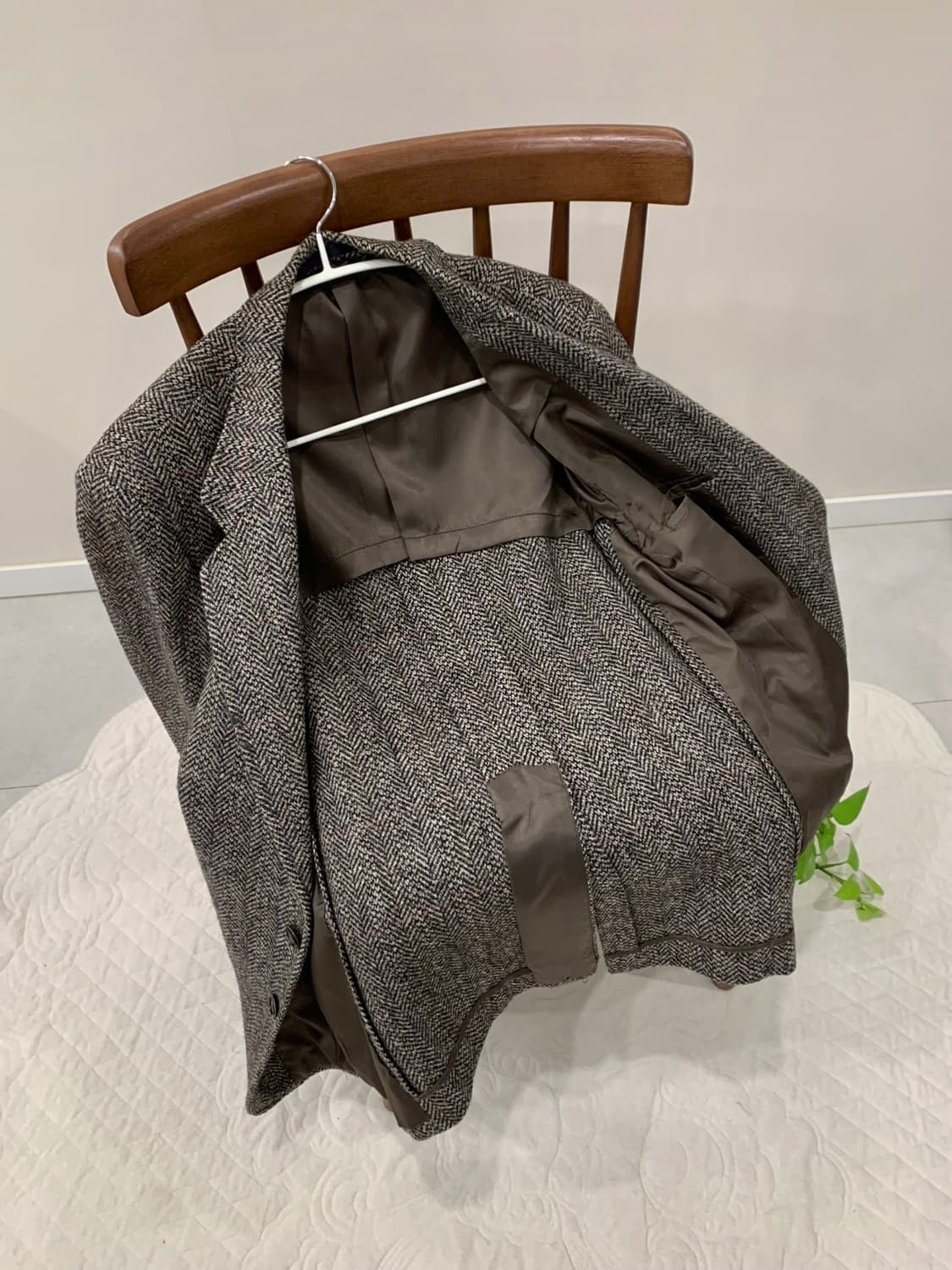 뉴울 100 헤링본 클래식 자켓 상품이미지7