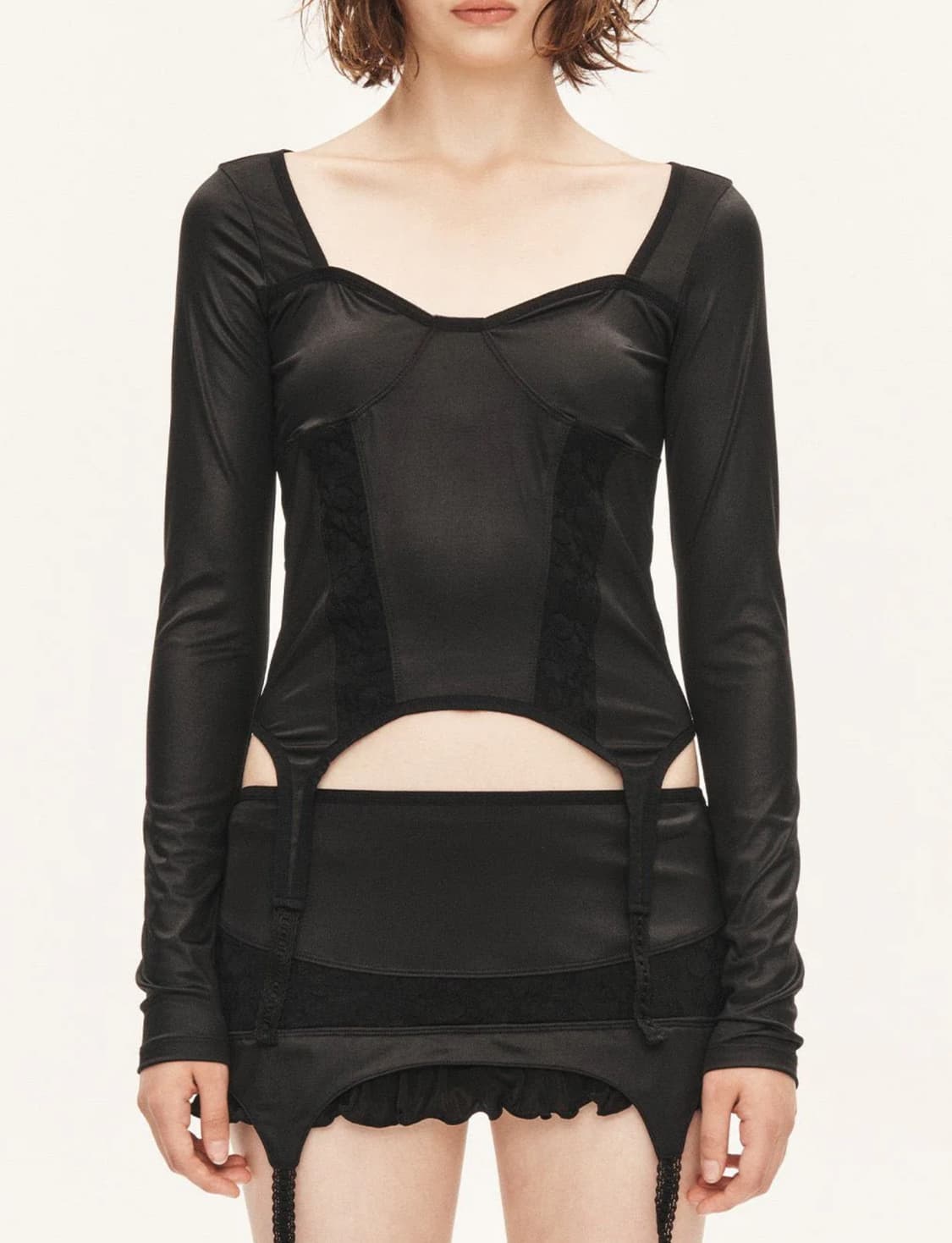 쓰리타임즈 레이스 가터 탑 상품이미지1