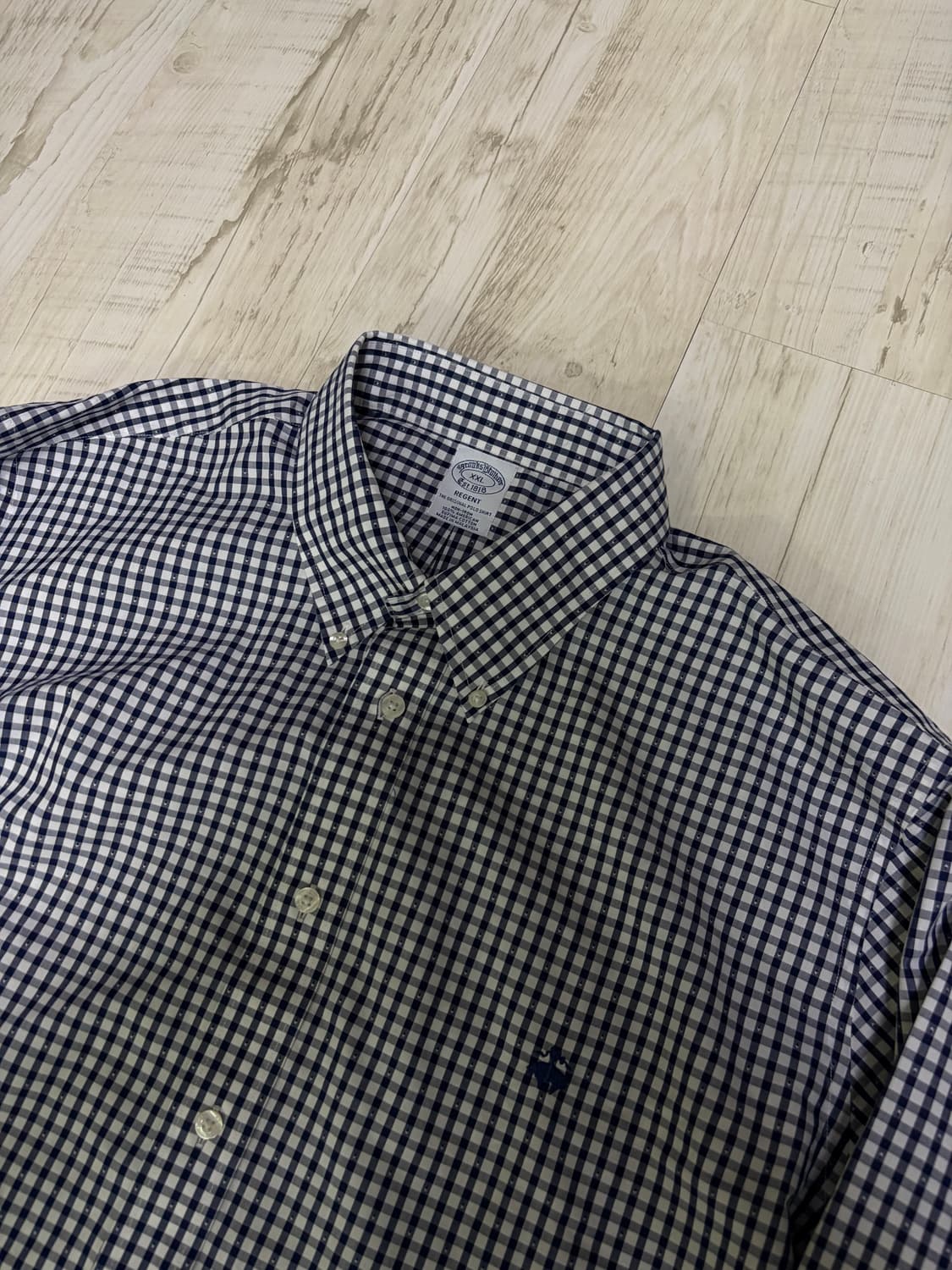 [XXL] 브룩스 브라더스 깅엄 체크 셔츠 새상품 상품이미지1