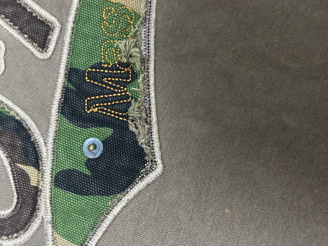 일본 빈티지 카모 자수 크롬 포인트 맨투맨 상품이미지3