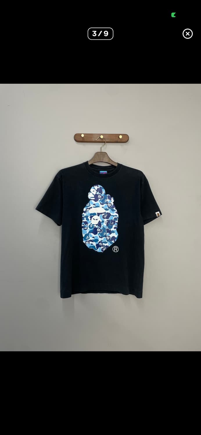 베이프 카모 빅 에이프 블랙 반팔 A3616 상품이미지2