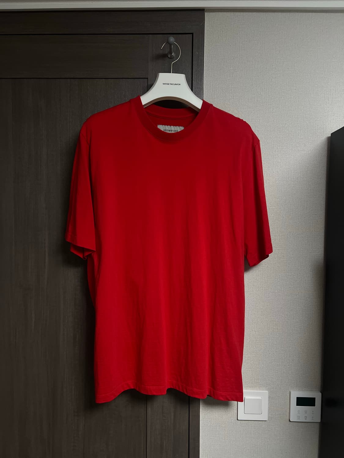 브라운야드 에센셜티셔츠 레드 5 상품이미지2