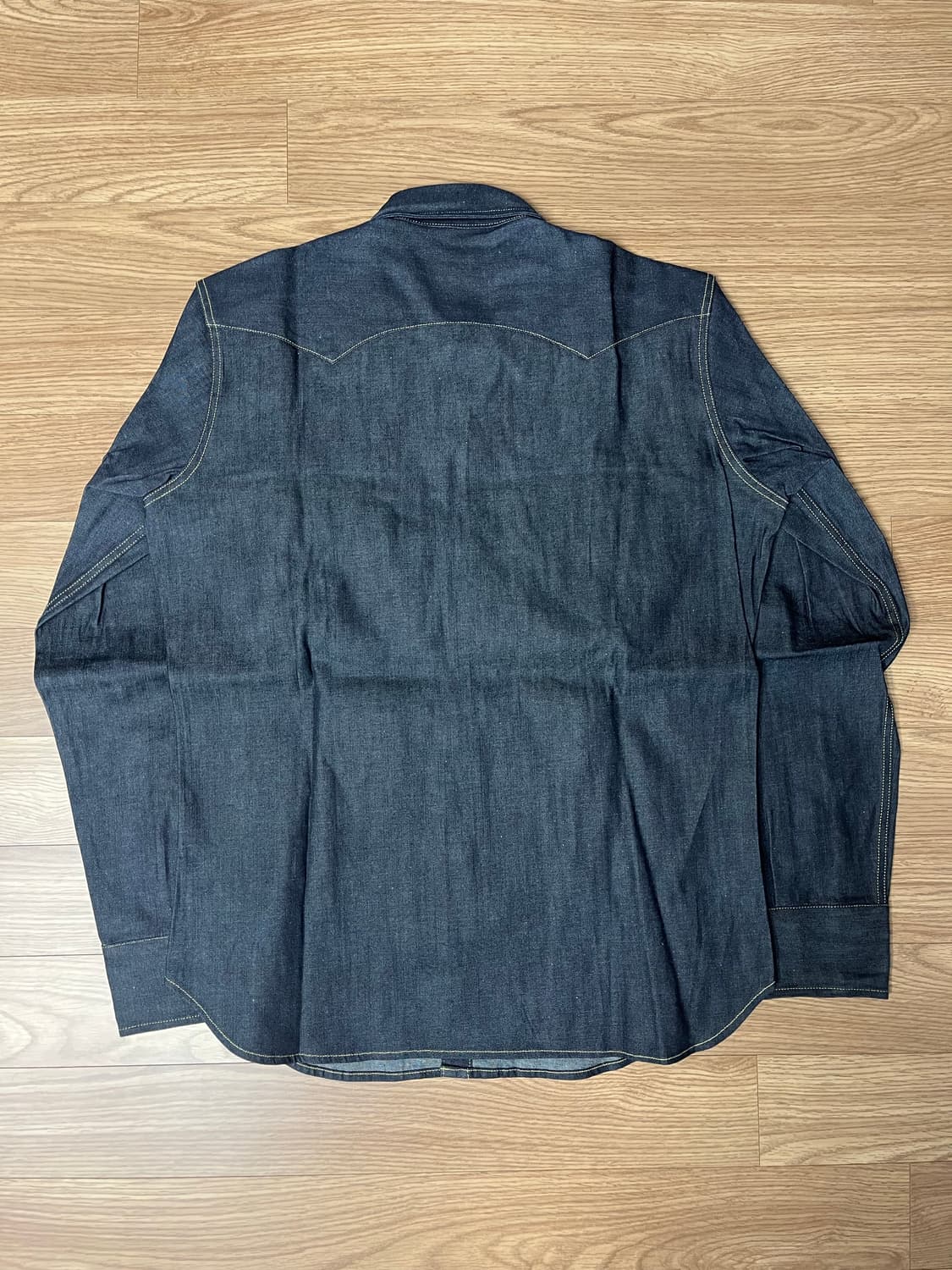 리바이스 빈티지 클로딩 LVC 1955쏘우투스Sawtooth 데님 셔츠  상품이미지3