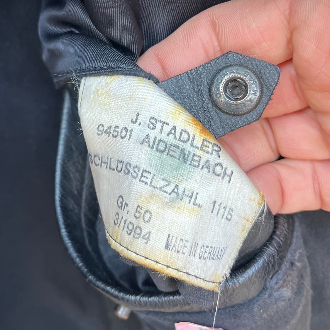 90s 독일 폴리자이 모터사이클 자켓 (105) 상품이미지6