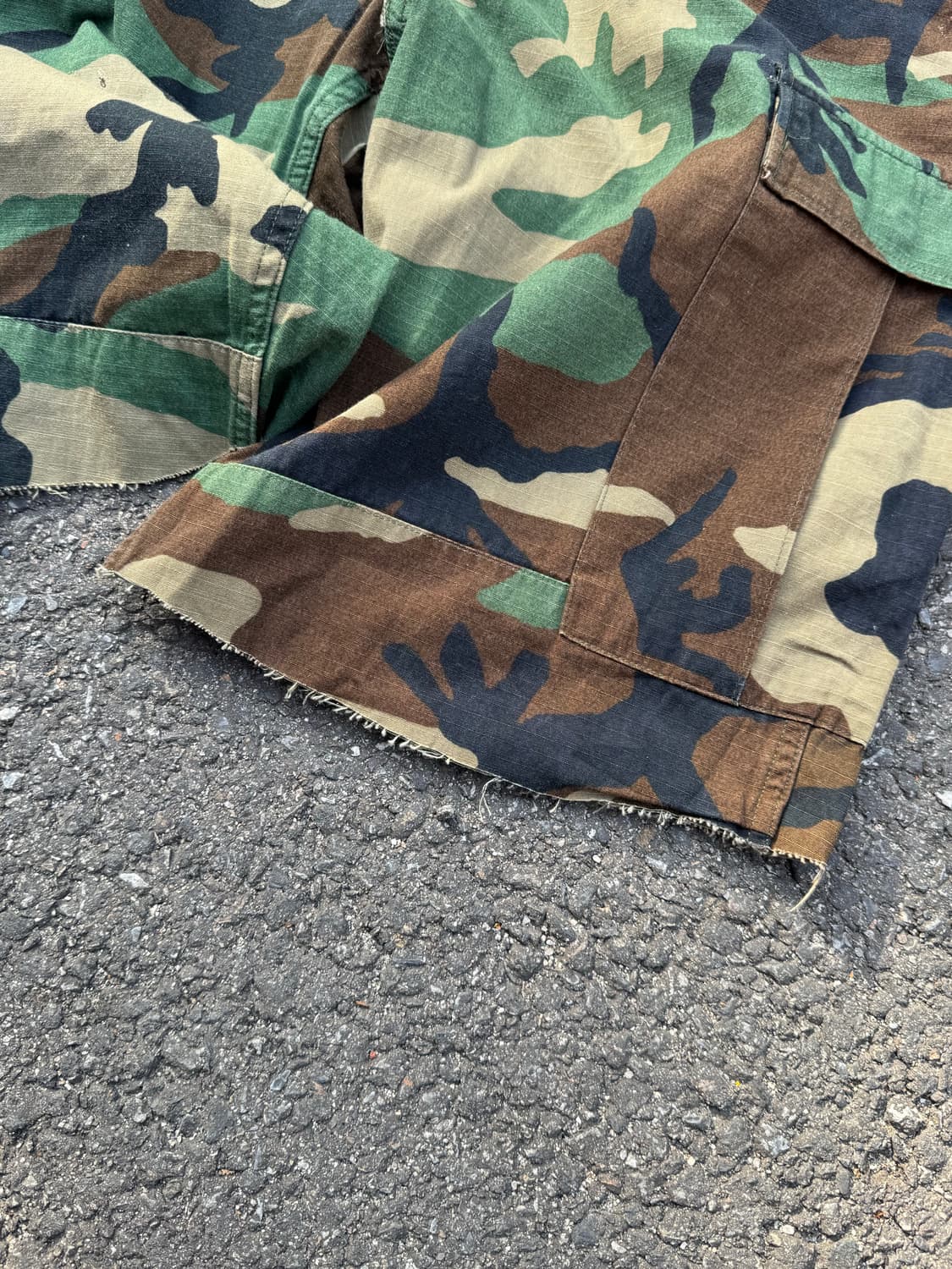 미군 오리지널 우드랜드 카모 컷오프 반바지  상품이미지10