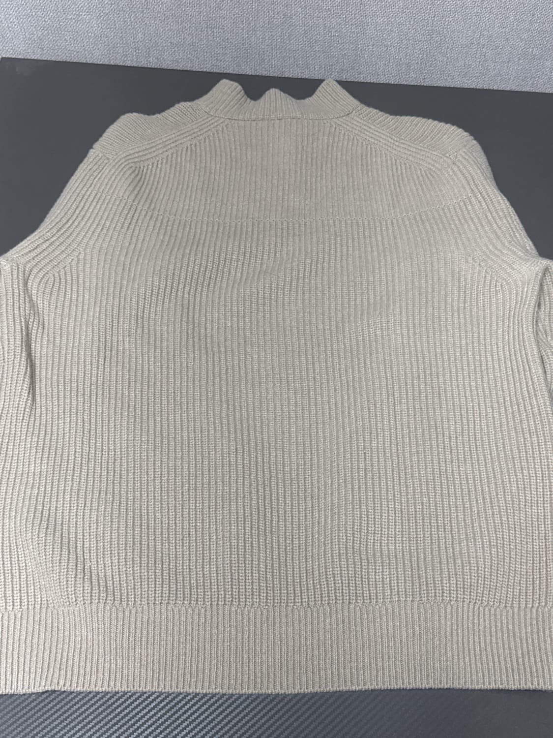 Jill stuart new york 하프 짚업 니트 베이지 XL 상품이미지2