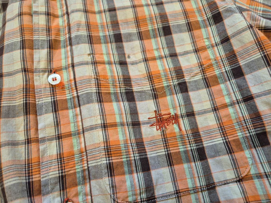 90s 스투시 체크 셔츠 상품이미지4