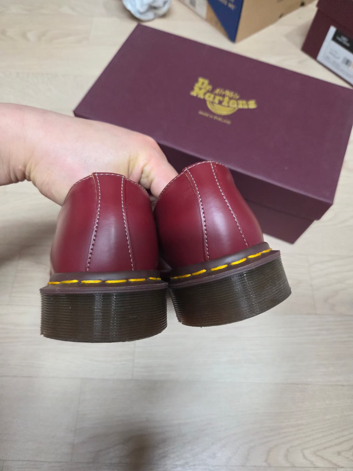 (MIE 버전)(20 분 착용)닥터마틴 mie 체리레드 270 상품이미지5