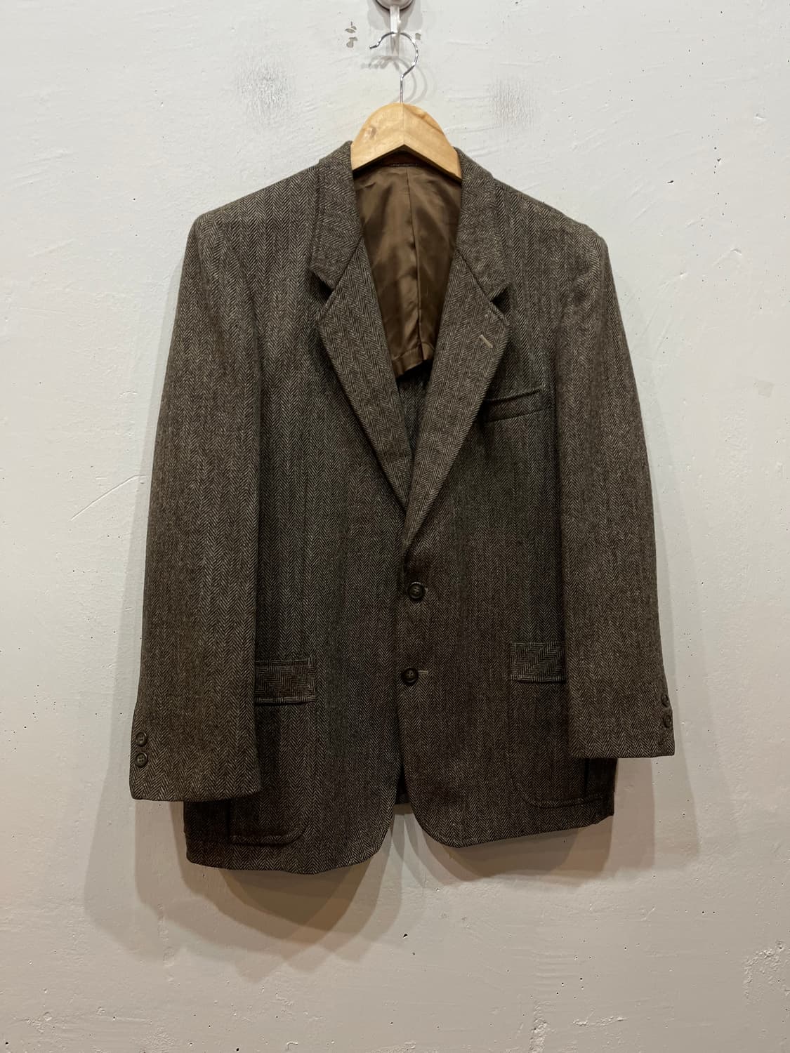 Made in JAPAN 울 헤링본 블레이저 자켓 상품이미지1