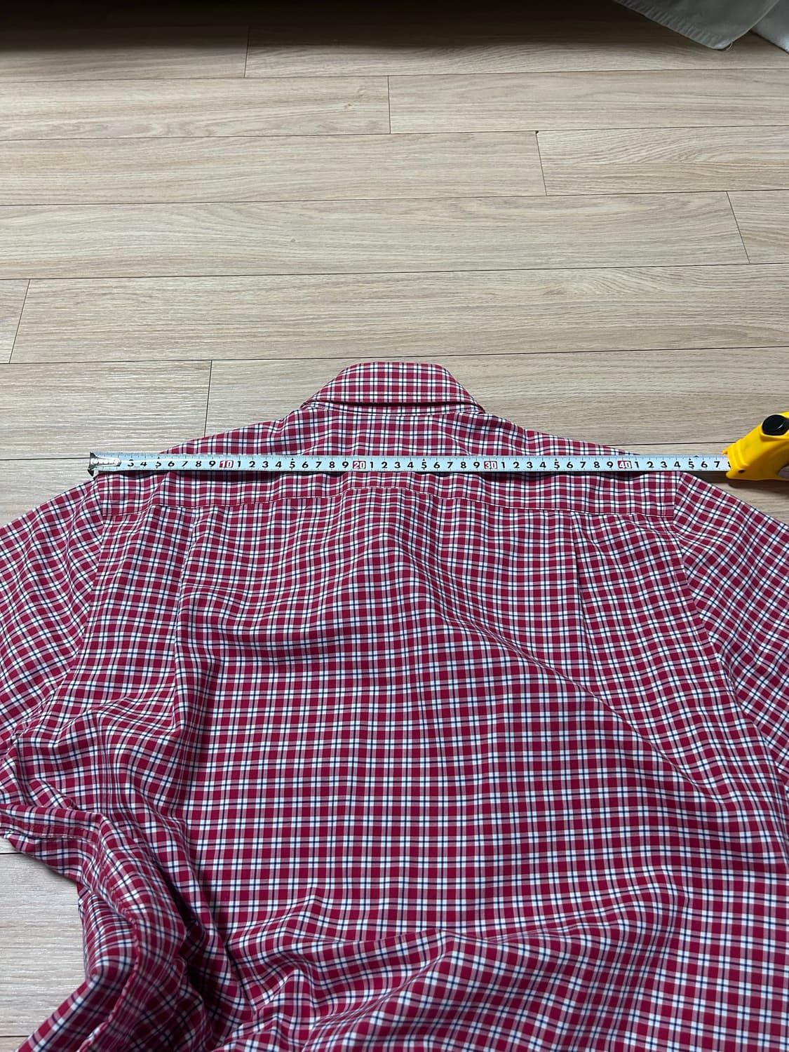 LL.bean 레드 체크 하프 셔츠 상품이미지6