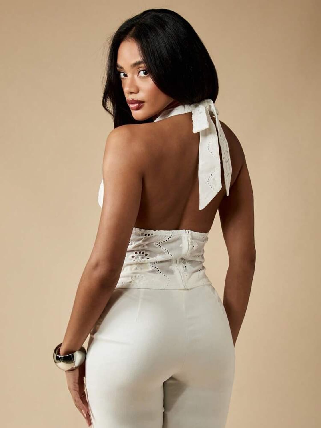 missguided 아일릿 홀터넥 슬리브리스 상품이미지2