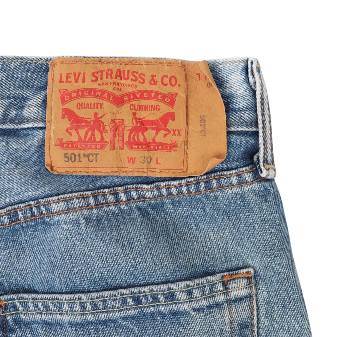 리바이스 501 Ct 컷오프 하프 데님 쇼츠 상품이미지3