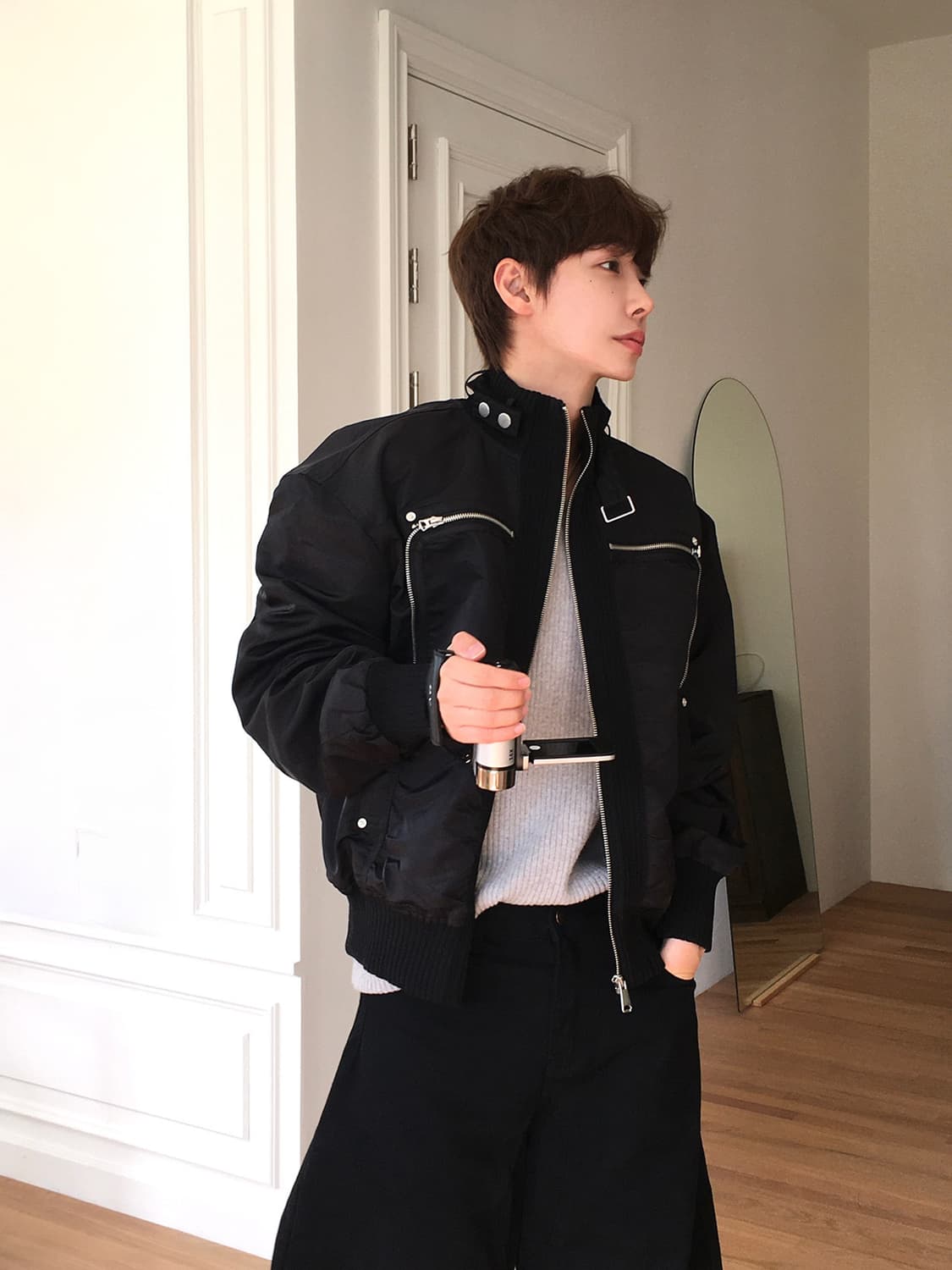 호아이보 미스티 지퍼 패디드 점퍼 상품이미지2