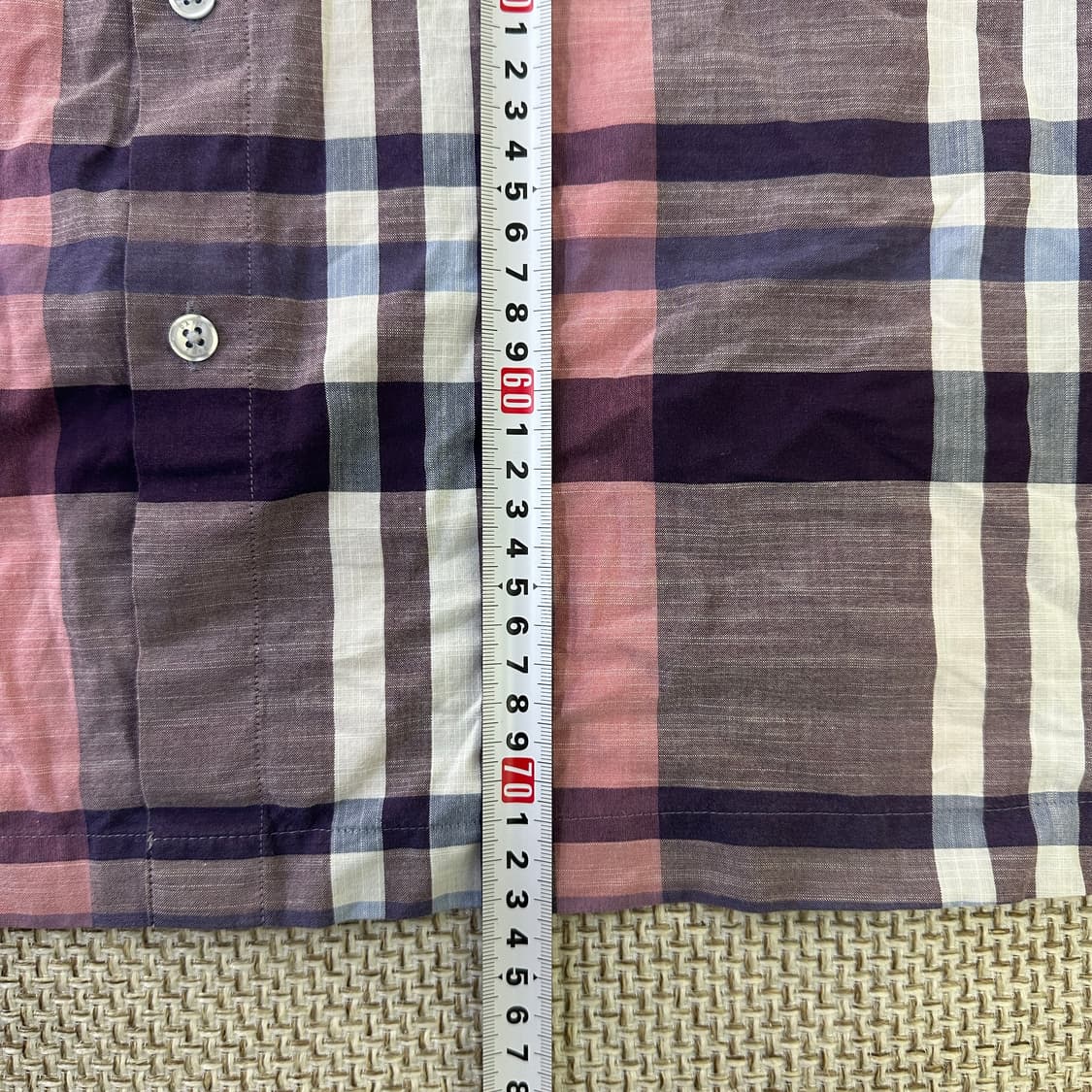 110 닥스 체크 남성 반팔 셔트 0417D 상품이미지6