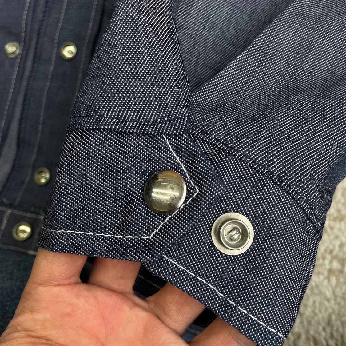 [L] 70s 데드스탁 USA champion 챔피온 스파크 데님 자켓 상품이미지5