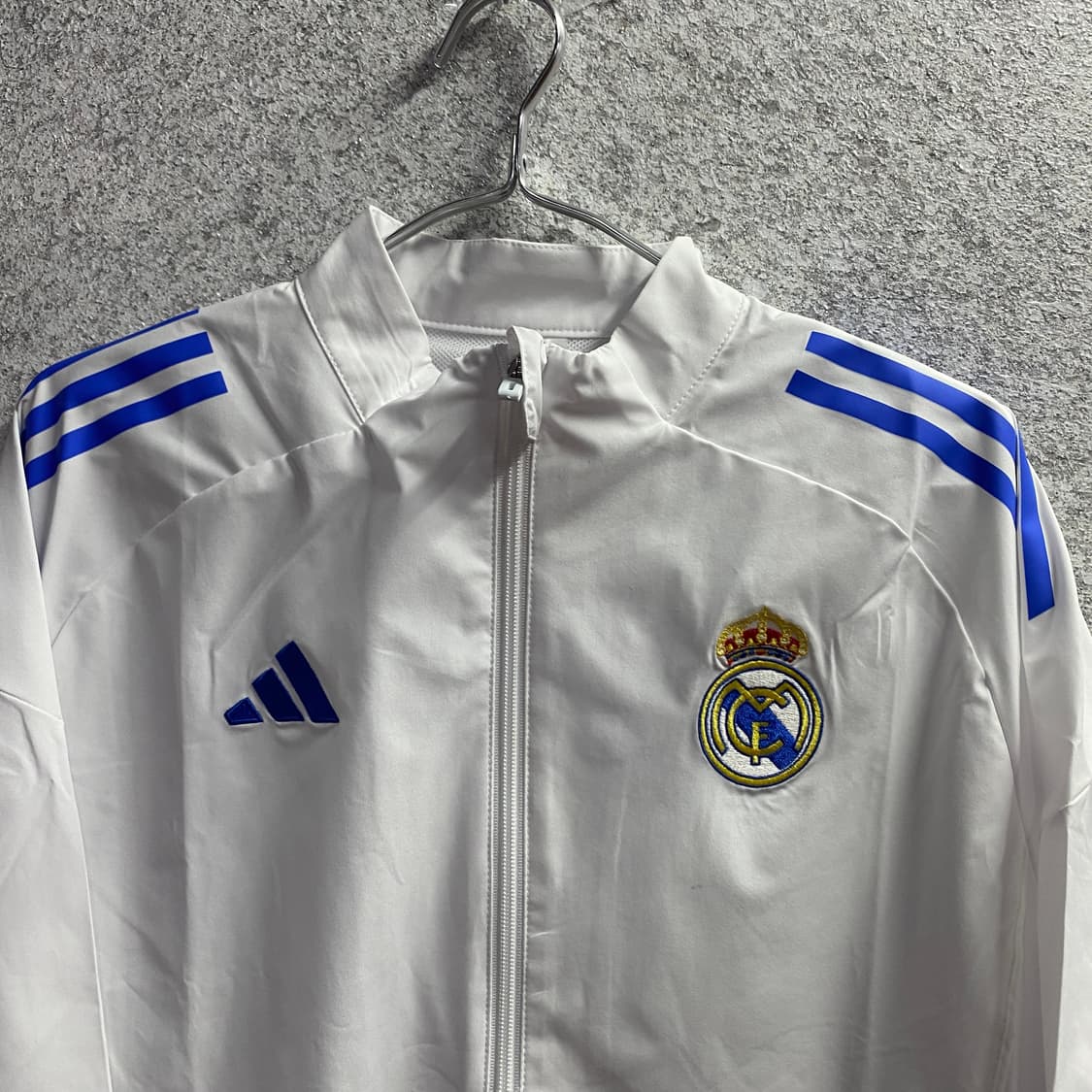 아디다스 레알 마드리드 화이트 트랙탑 바람막이 자켓 B3756 상품이미지3