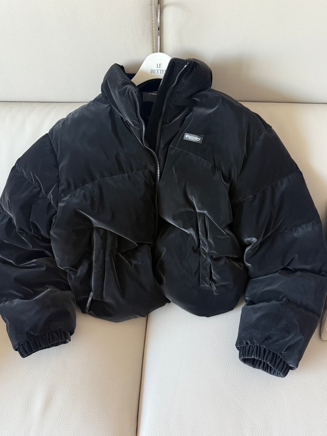 디스커버리 벨벳 숏패딩 상품이미지4