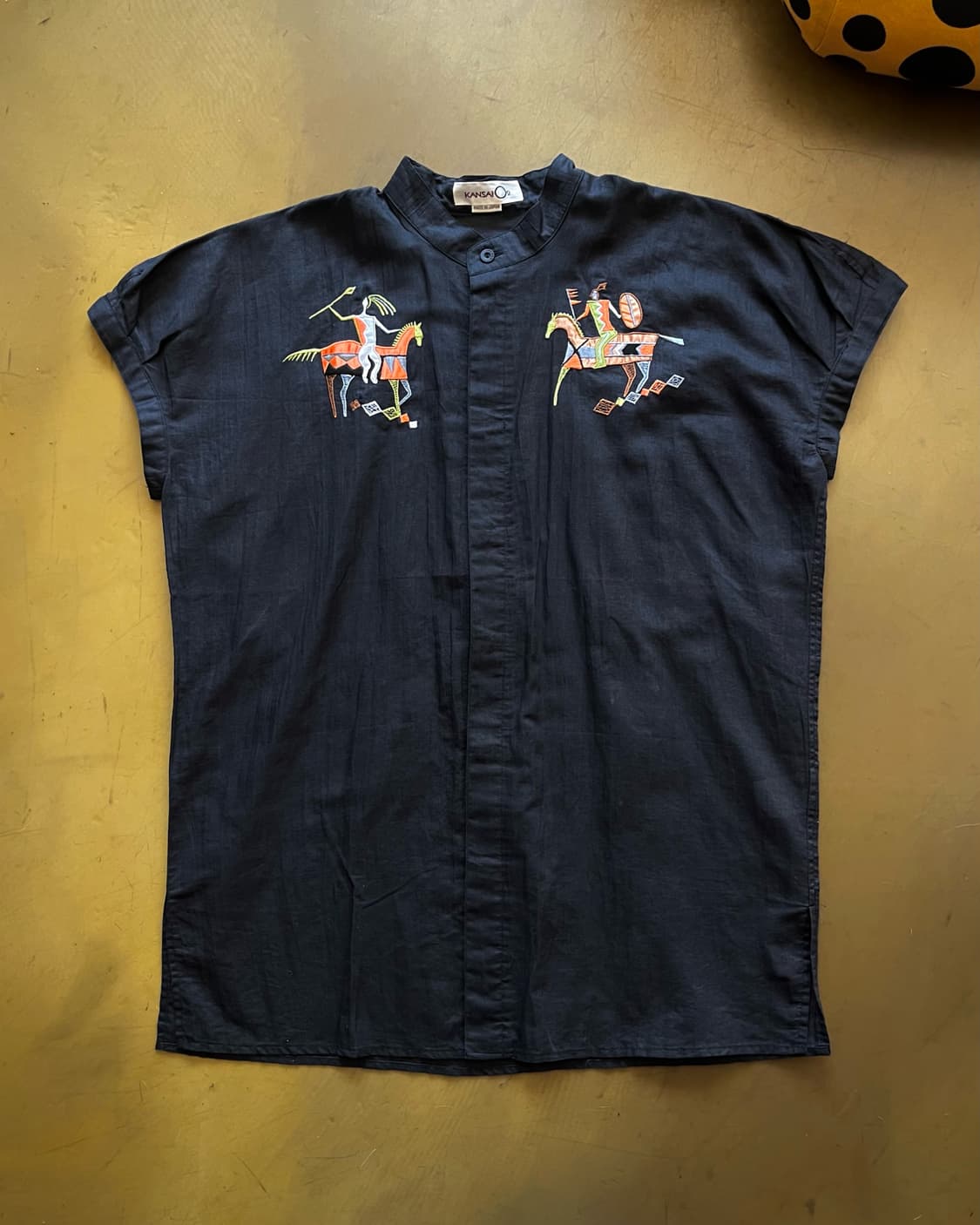 80-90s KANSAI O2 Linen Summer Shirt 상품이미지4