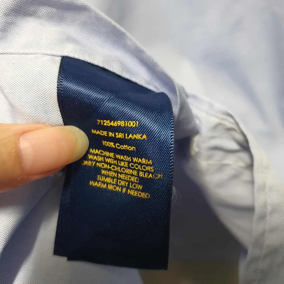 폴로 랄프로렌 반팔 옥스포드 셔츠 블루  상품이미지5